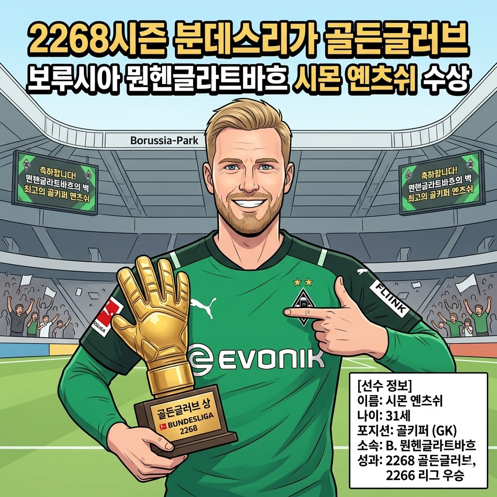 묀헨글라트바흐 옌츠쉬, 분데스리가 최고 수문장 등극
