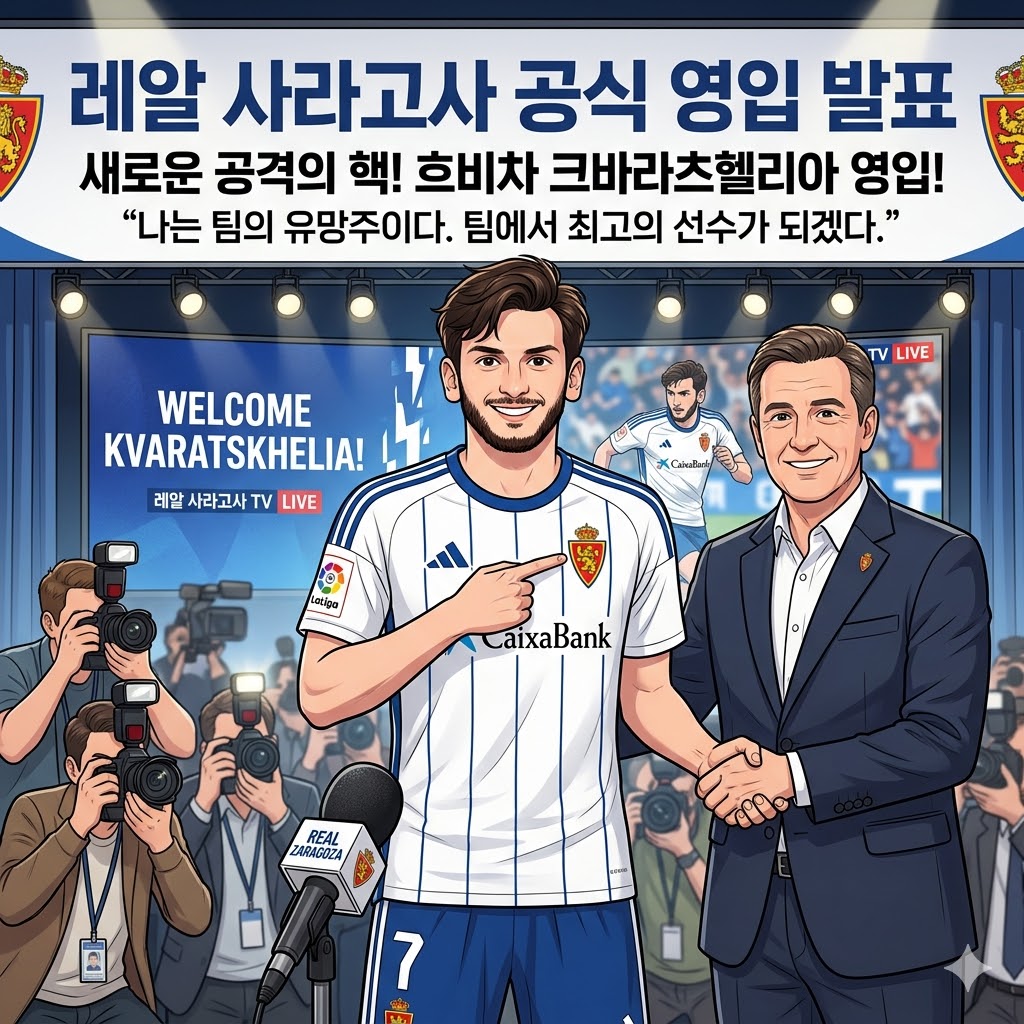 사라고사, 크바라츠헬리아 품었다…공격진 초특급 업