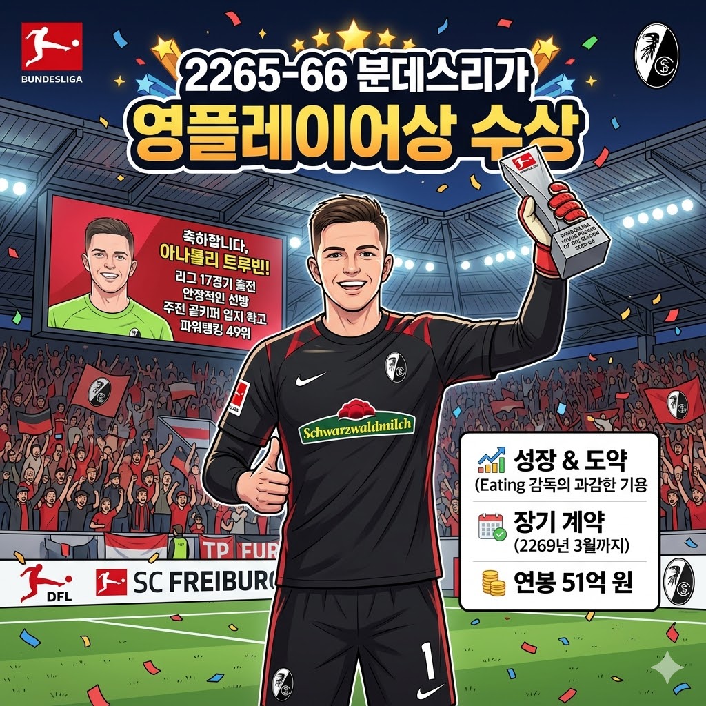 20세 트루빈, 분데스리가 영플레이어상 품다