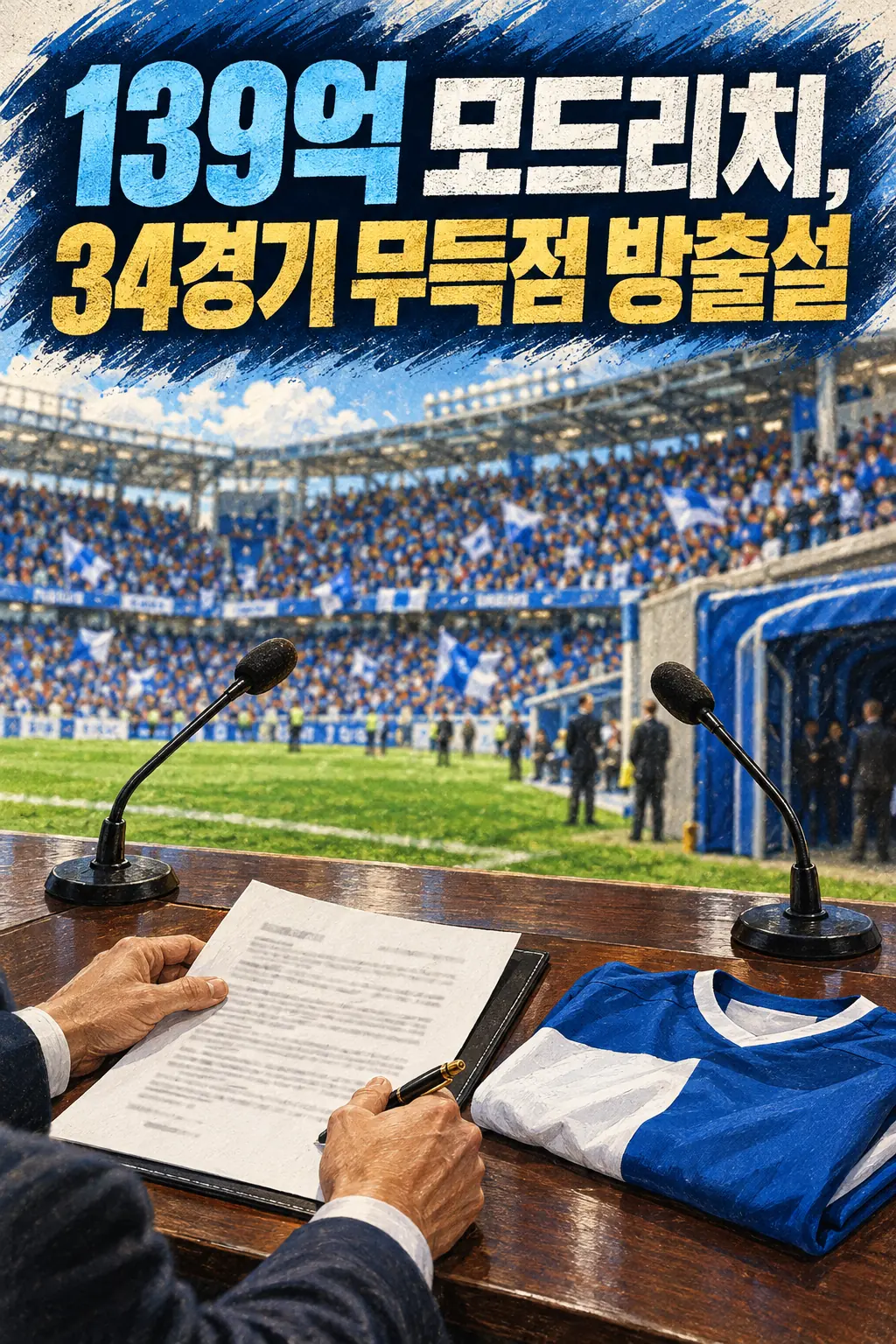 139억 모드리치, 34경기 무득점 방출설