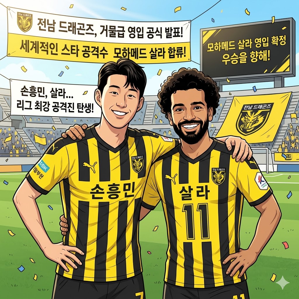손흥민-살라-셰바? 전남, 드림팀 완성