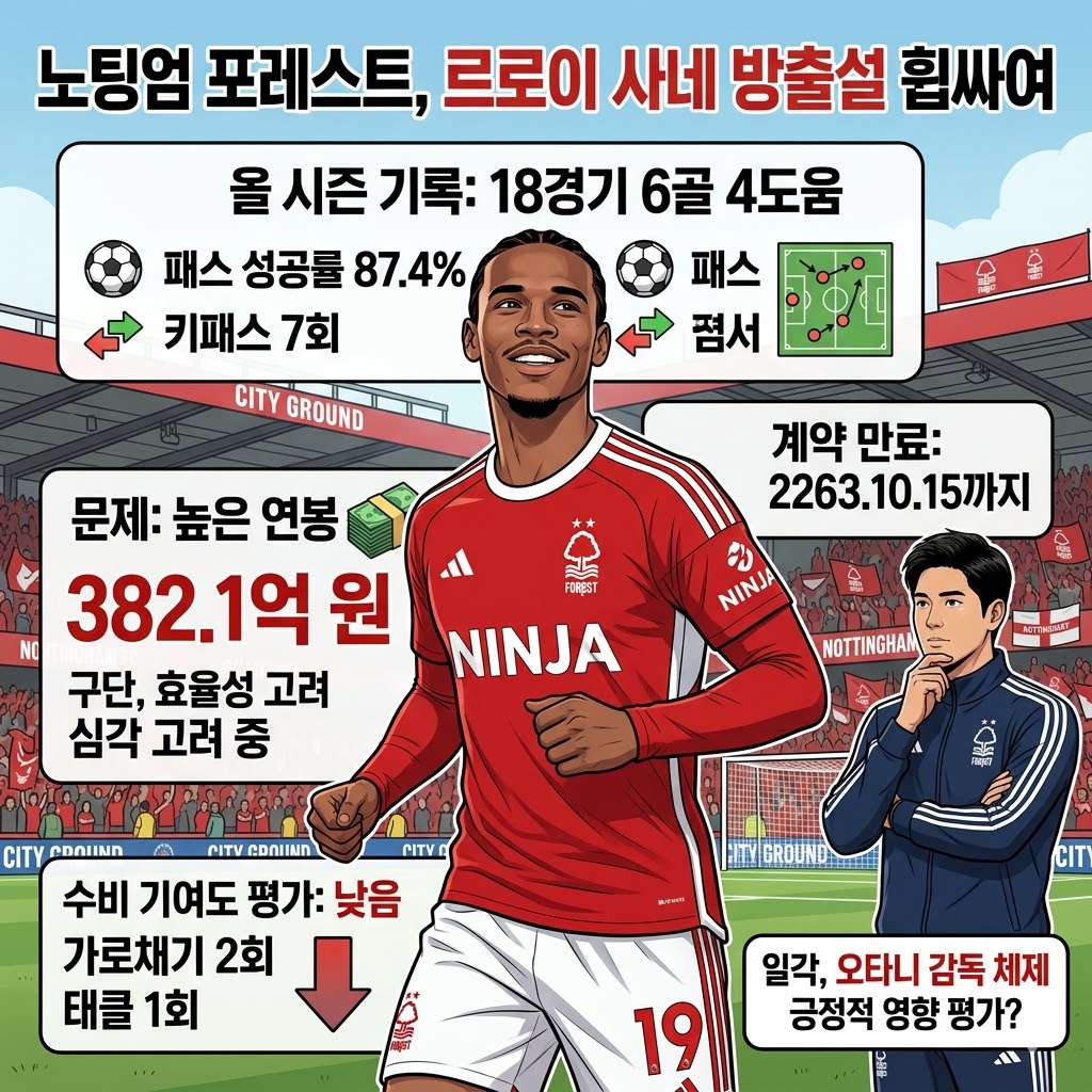 사네, 고액 연봉에 쫓겨나나? [폼 하락+수비 난조]