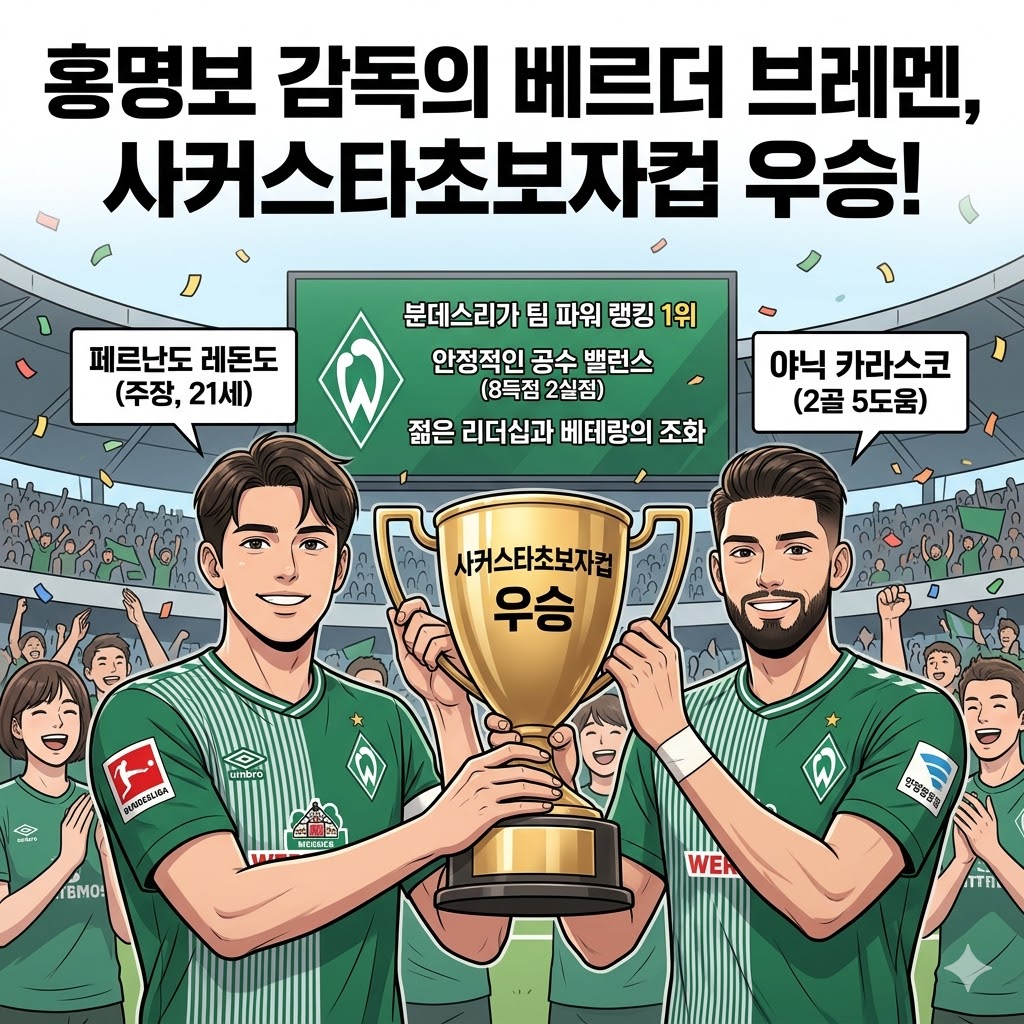 홍명보의 브레멘, 초보자컵 제패! 분데스리가도 접수