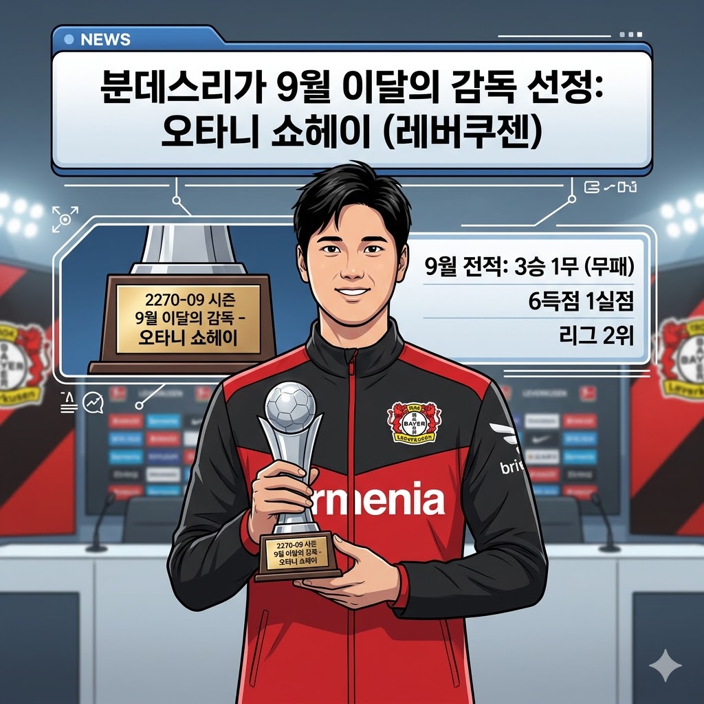 오타니 쇼헤이, 무패 행진으로 9월의 감독 등극