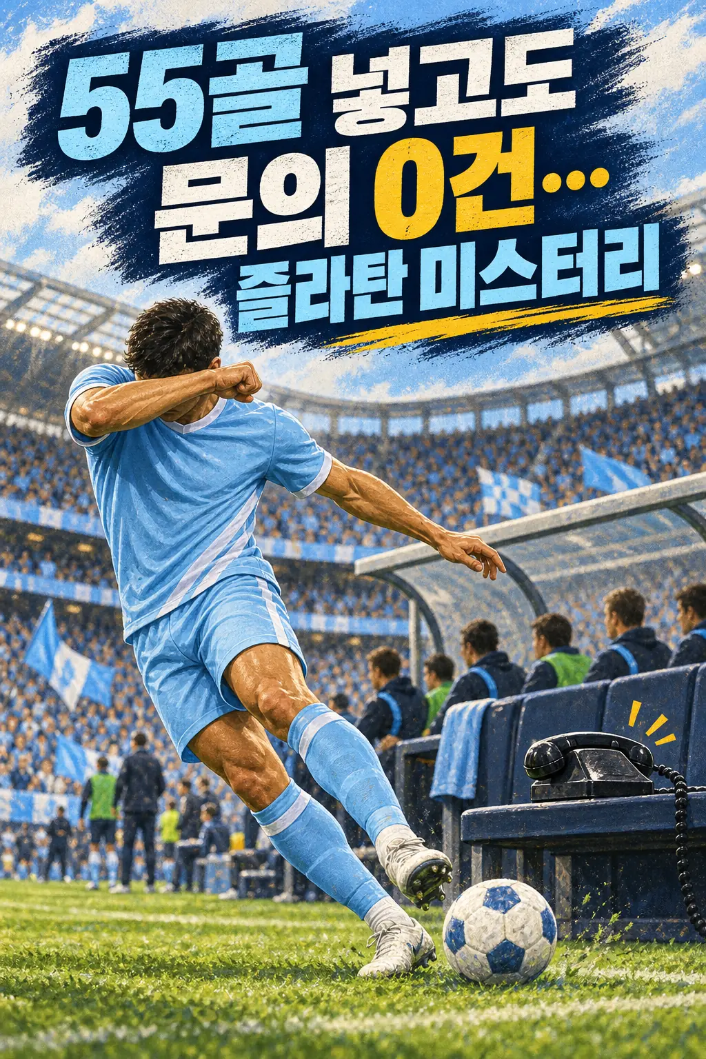 55골 넣고도 문의 0건…즐라탄 미스터리