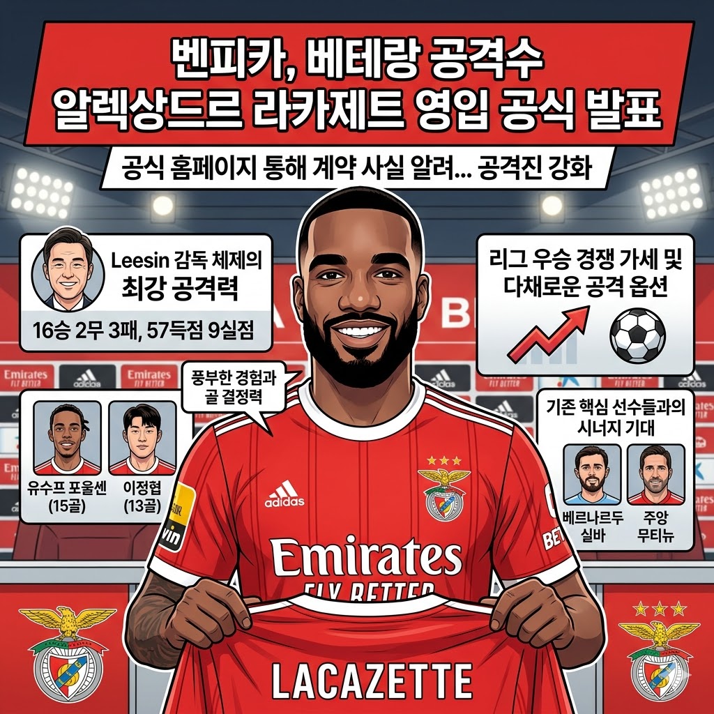 벤피카, [베테랑 공격수] 라카제트 전격 영입!