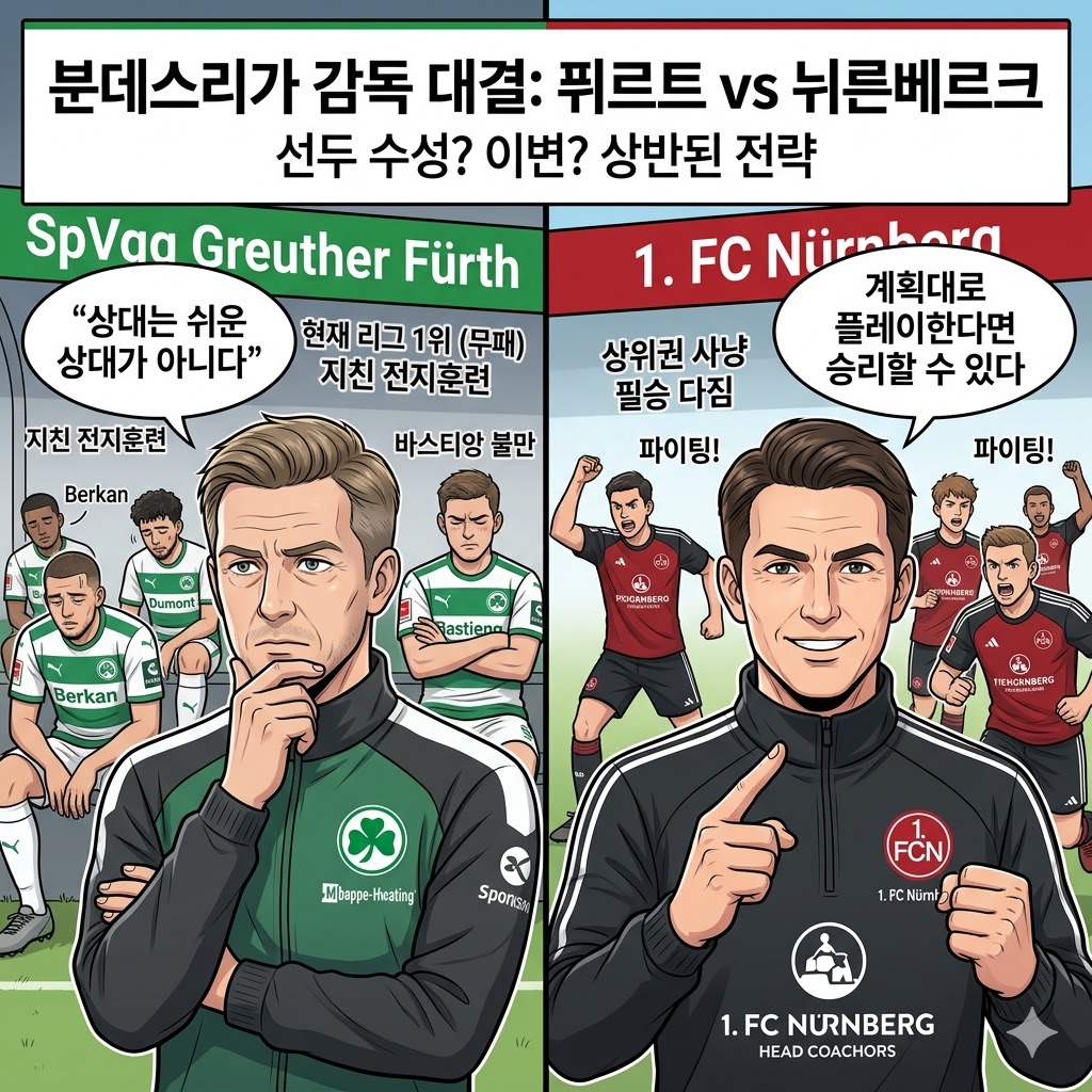선두 퓌르트 감독 `방심 금물` 외친 이유, 피로였나?