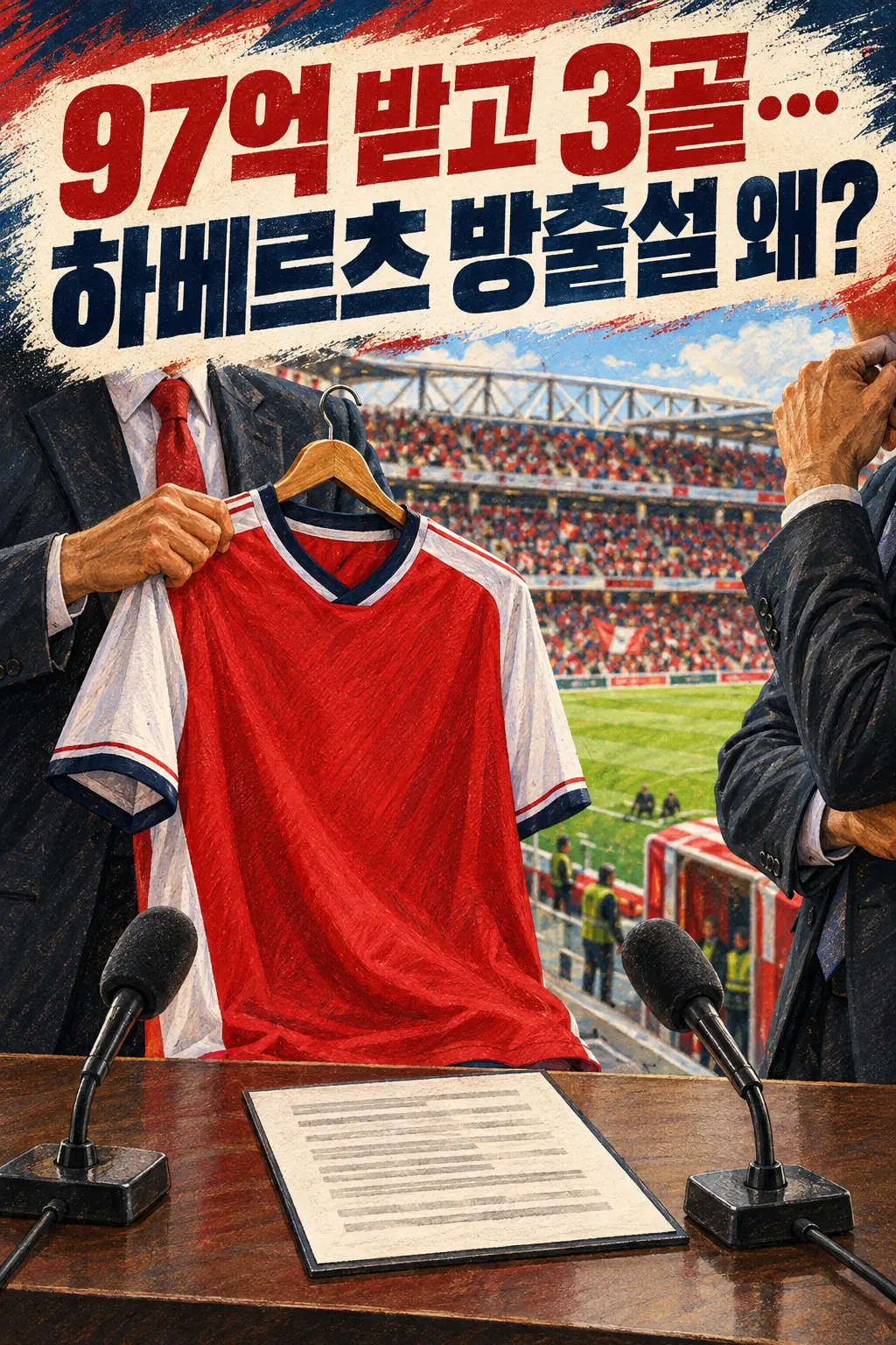 97억 받고 3골…하베르츠 방출설 왜?