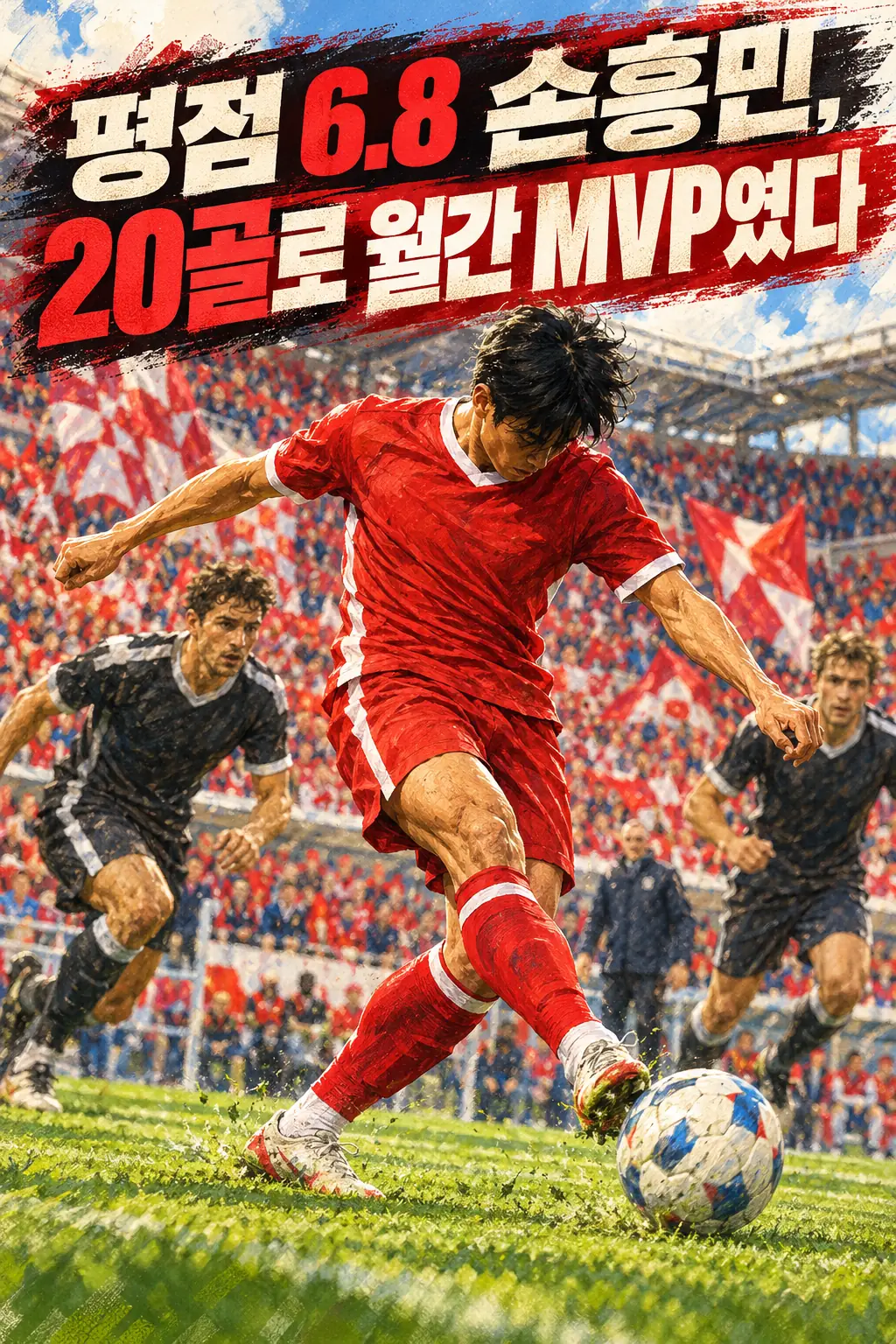 평점 6.8 손흥민, 20골로 월간 MVP였다