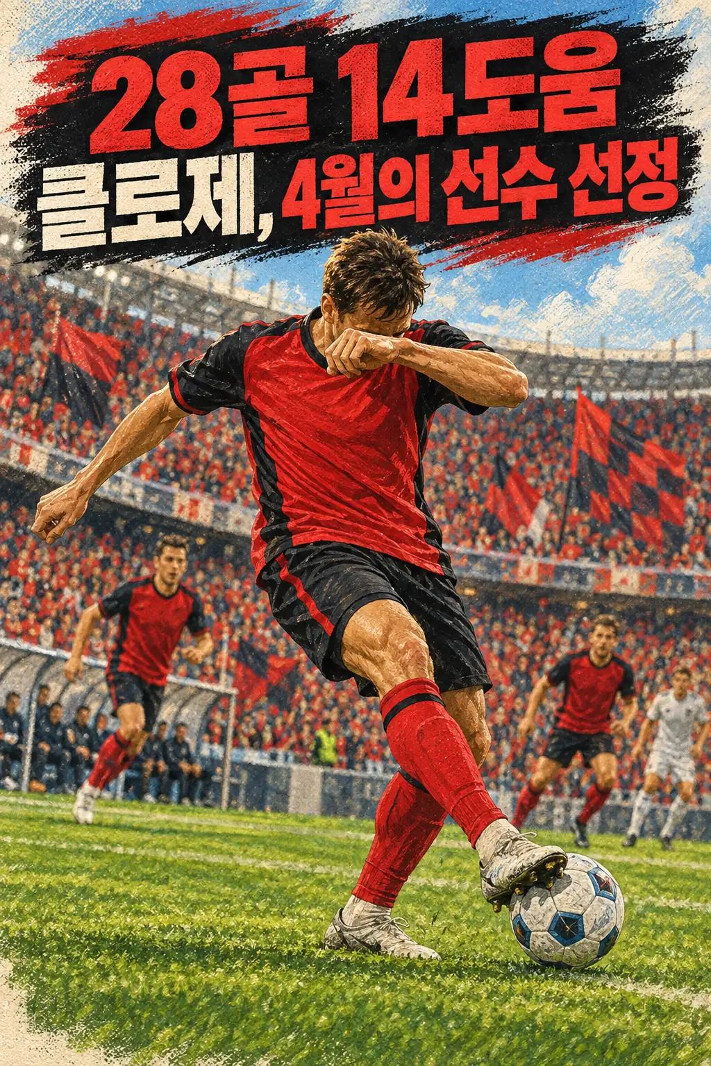 28골 14도움 클로제, 4월의 선수 선정