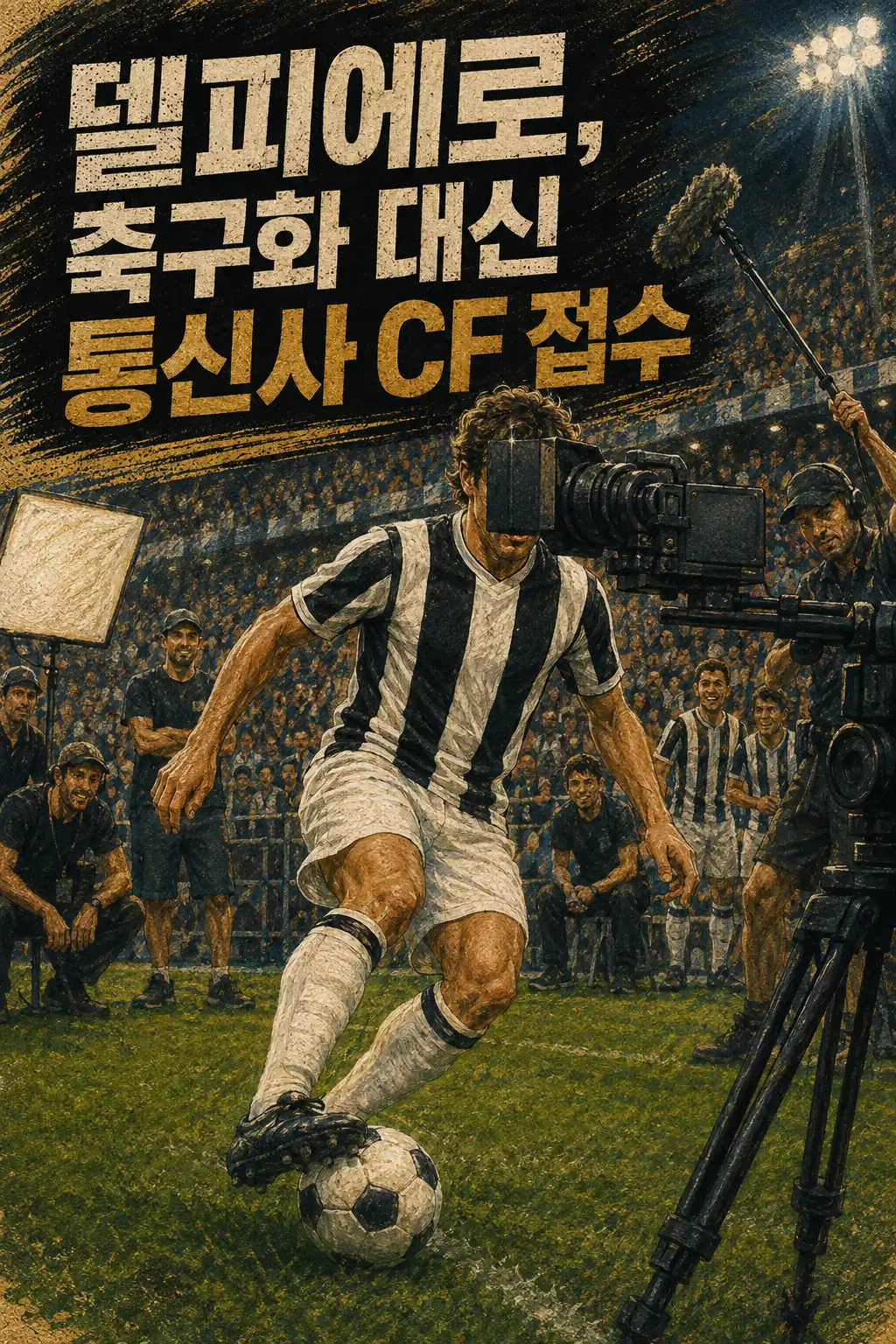 델피에로, 축구화 대신 통신사 CF 접수