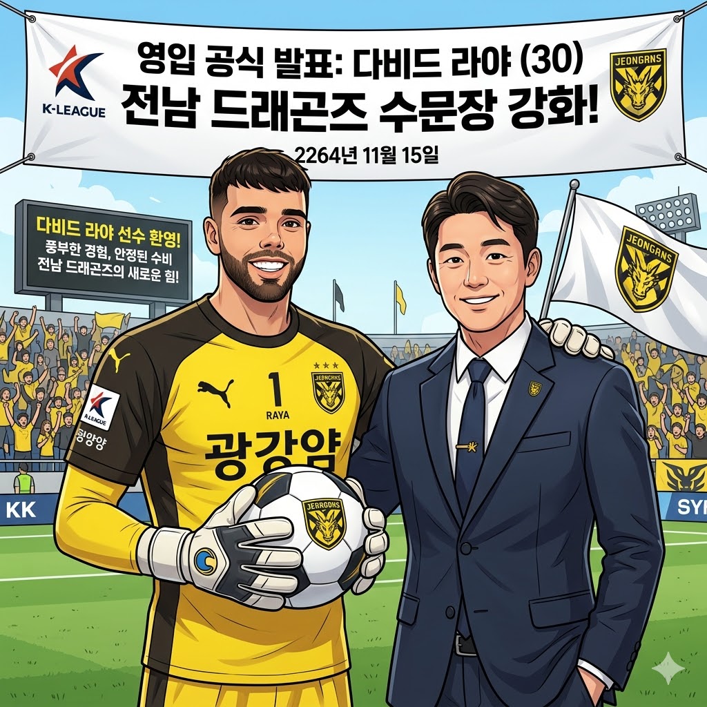 전남, 철벽 라야 영입! 우승 노린다