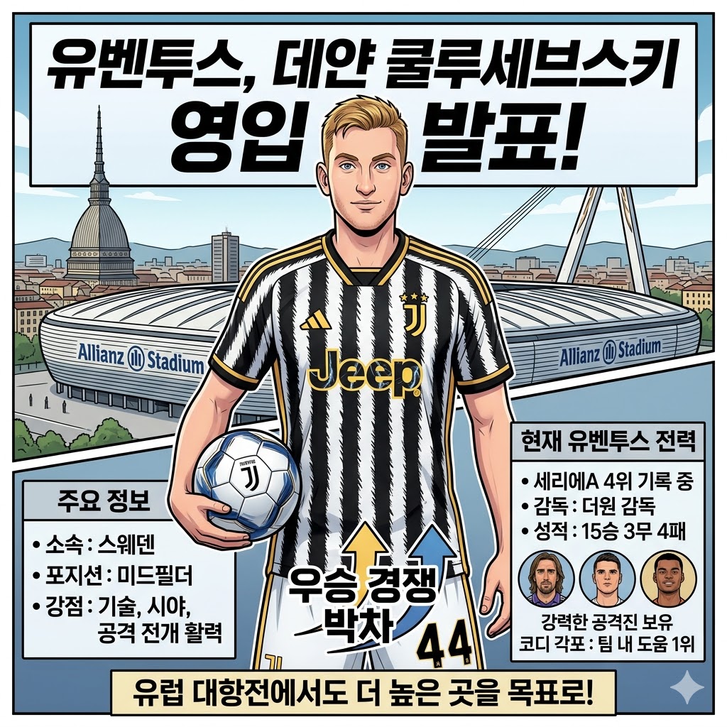 유벤투스, [스웨덴 특급] 쿨루세브스키 전격 합류!