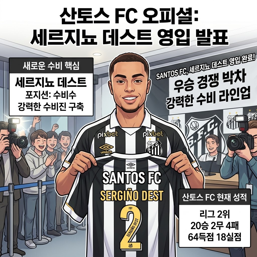 산토스, ';특급 수비수'; 데스트 전격 합류!