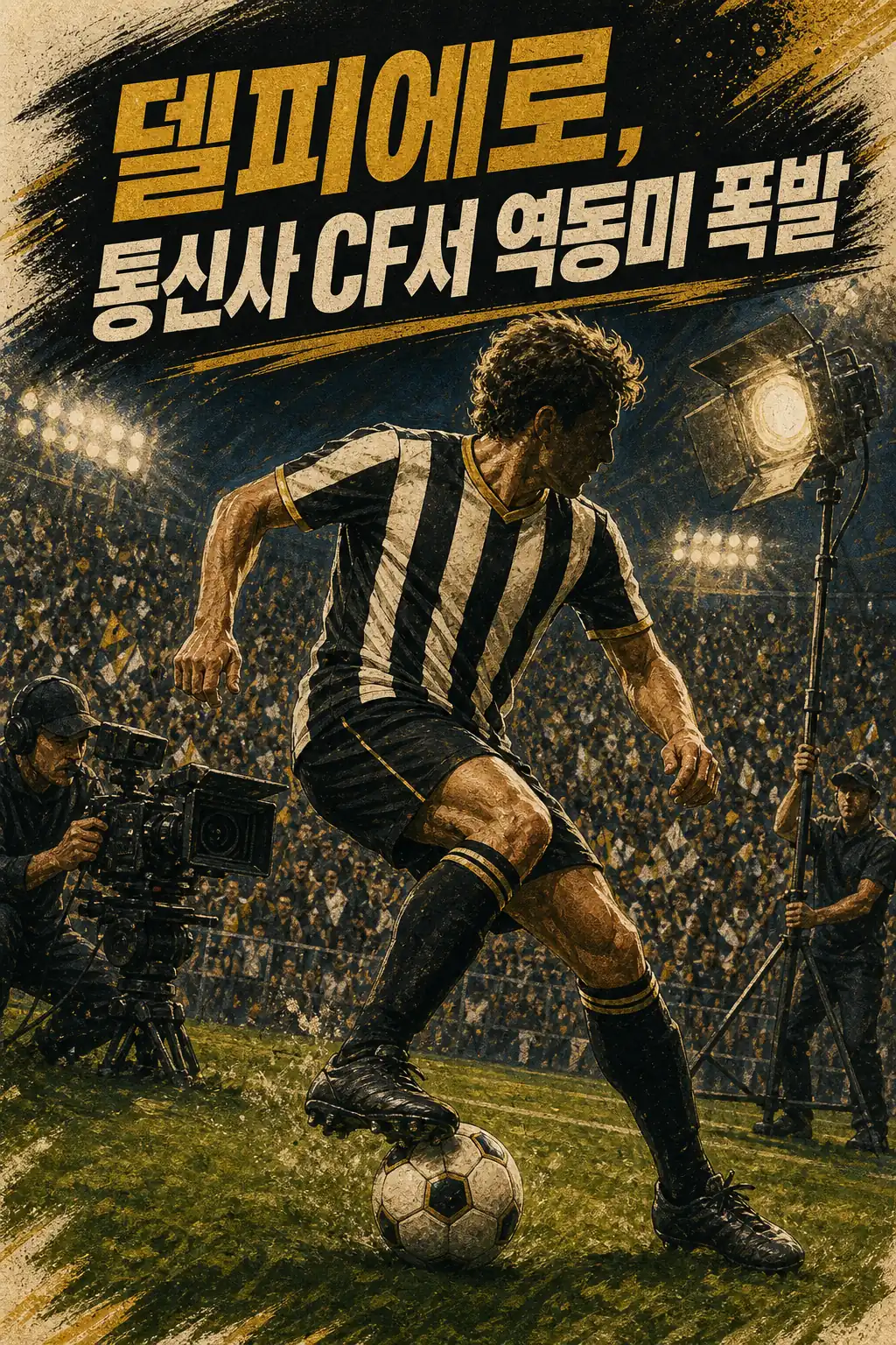 델피에로, 통신사 CF서 역동미 폭발