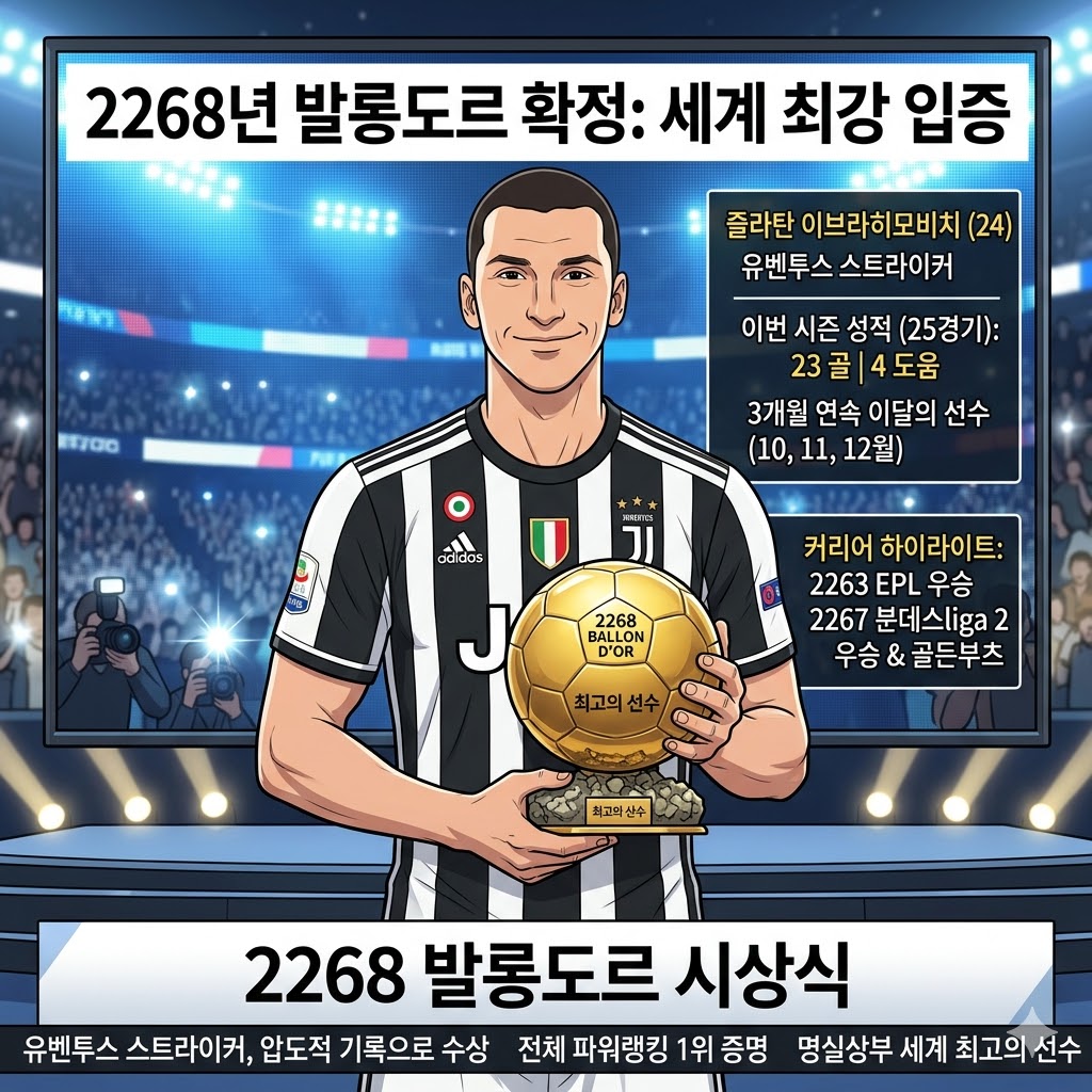 이브라히모비치, 23골 앞세워 [발롱도르] 등극