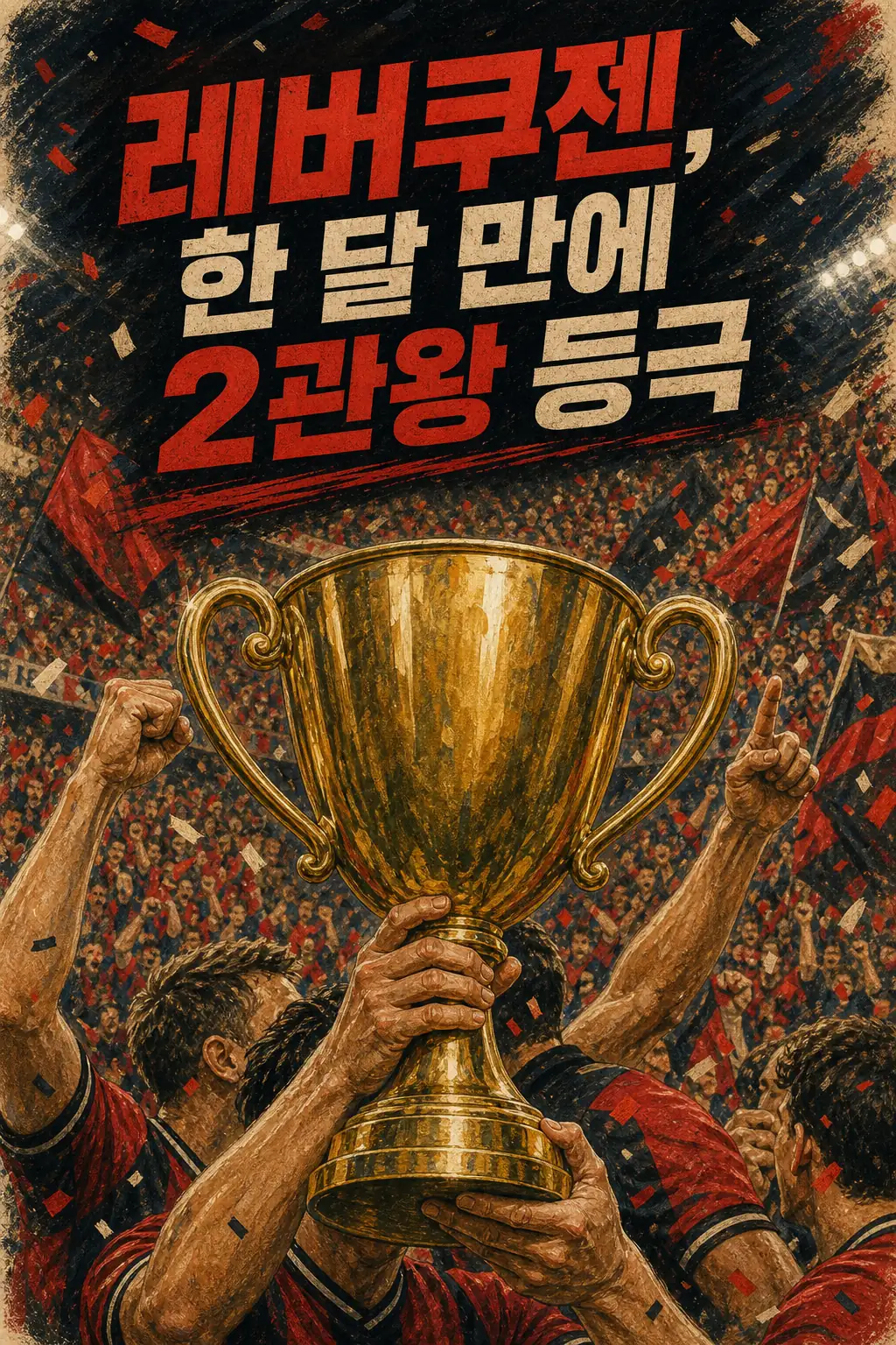 레버쿠젠, 한 달 만에 2관왕 등극