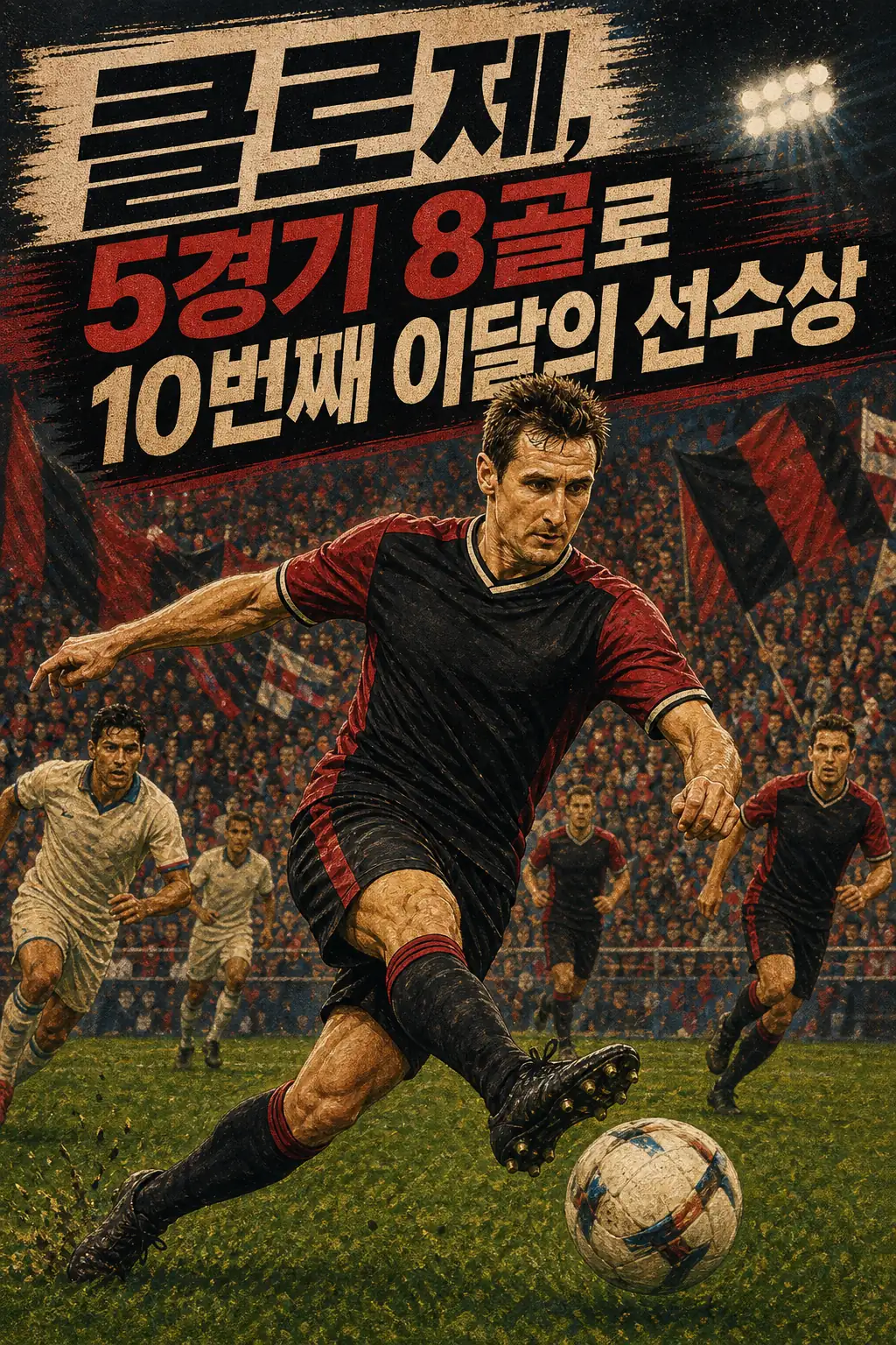 클로제, 5경기 8골로 10번째 이달의 선수상