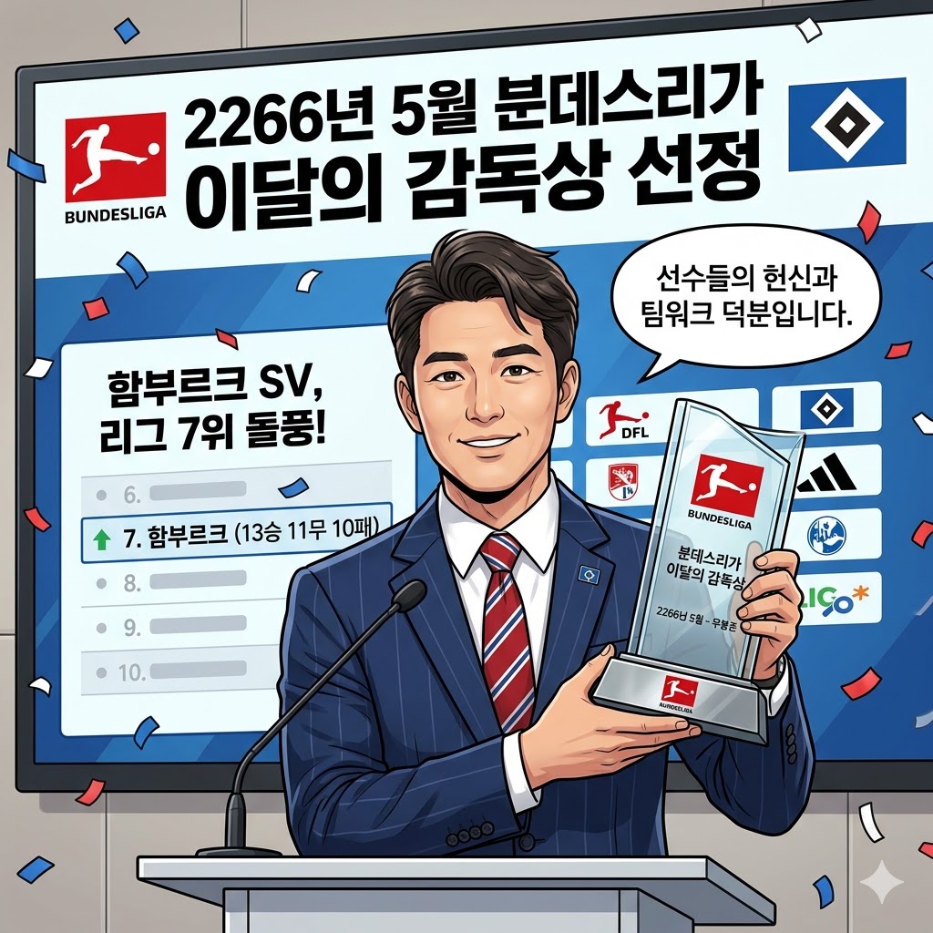 팀파워 11위 함부르크를 7위로, 무봉준의 [마법]