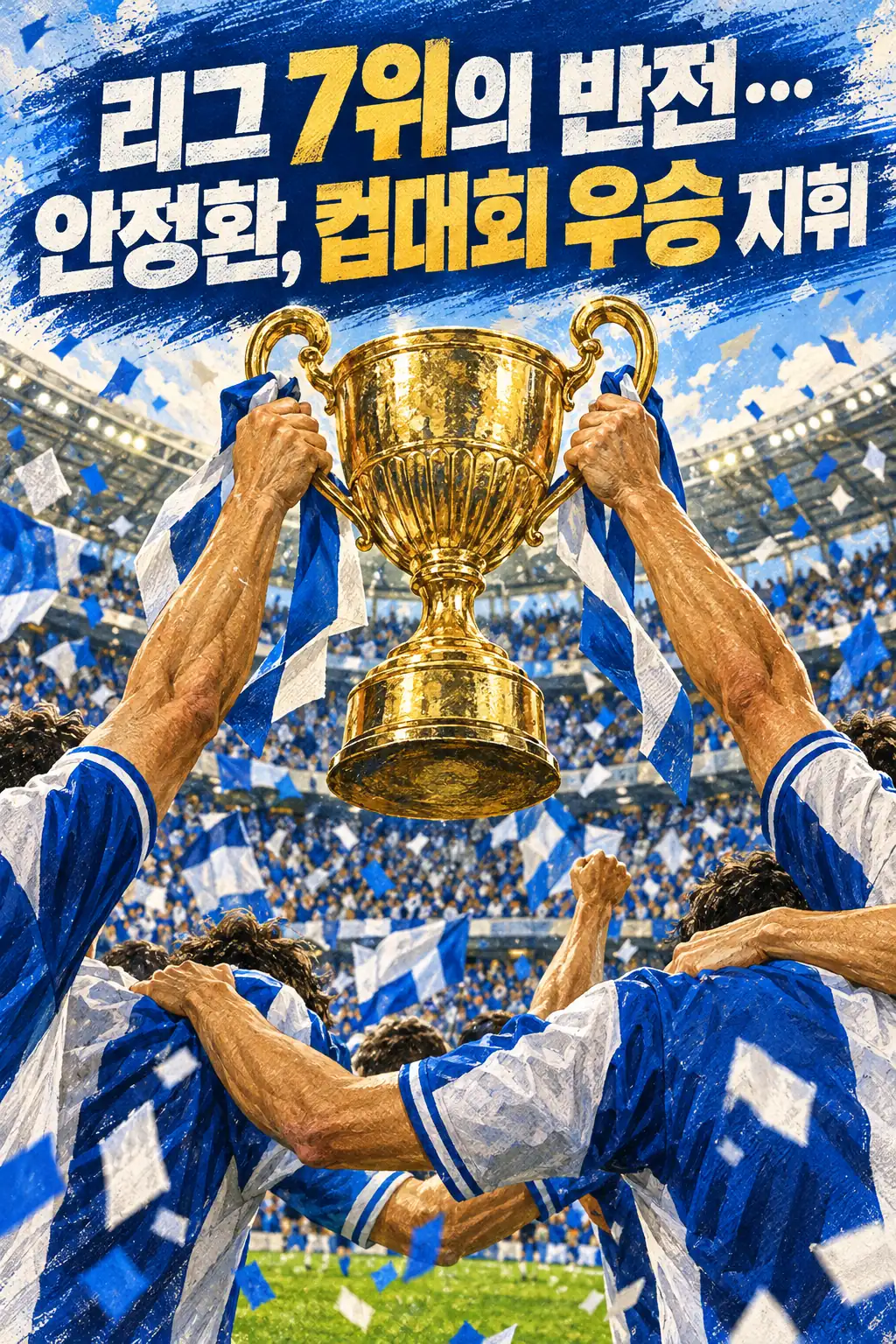 리그 7위의 반전…안정환, 컵대회 우승 지휘