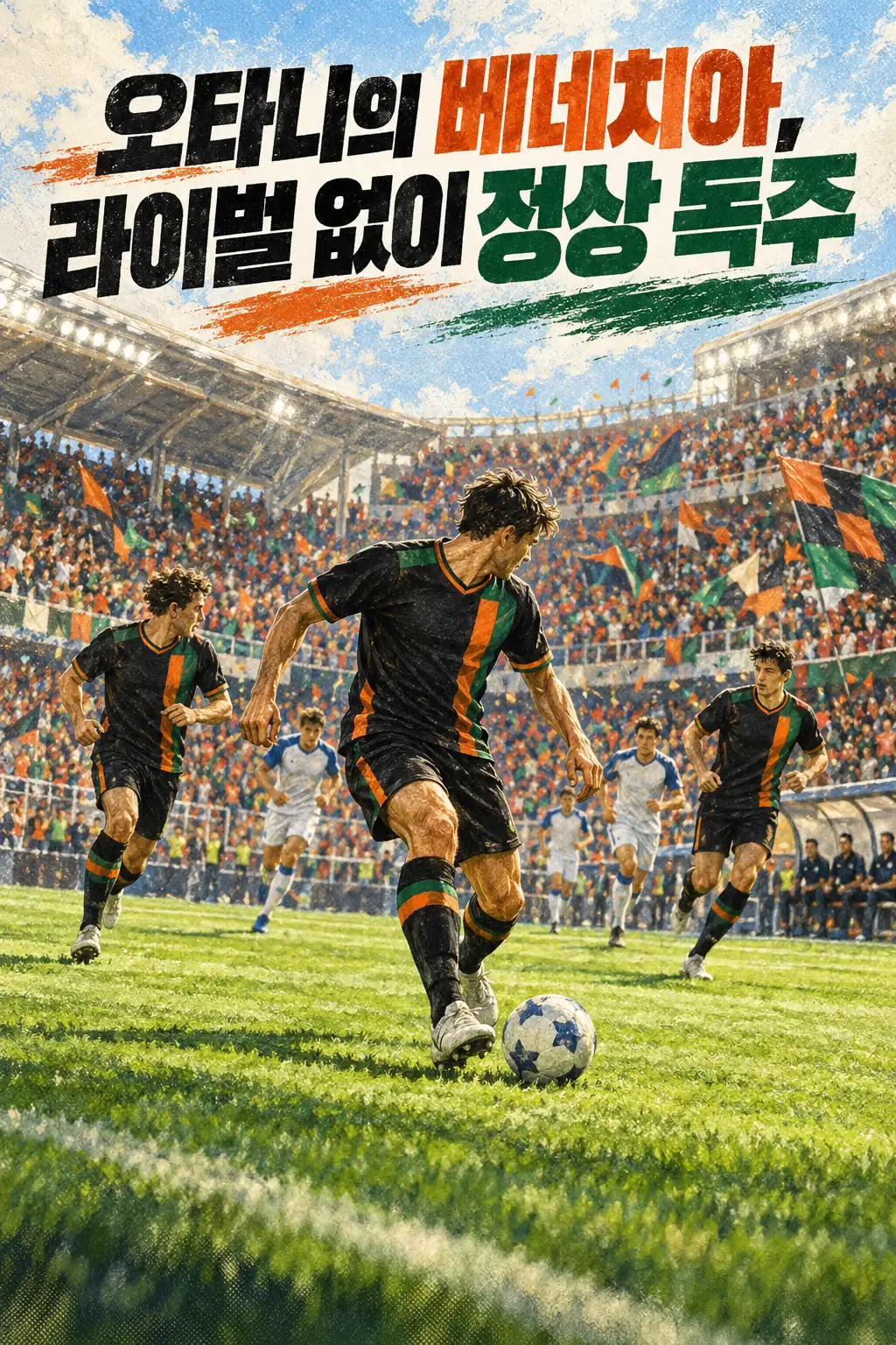 오타니의 베네치아, 라이벌 없이 정상 독주