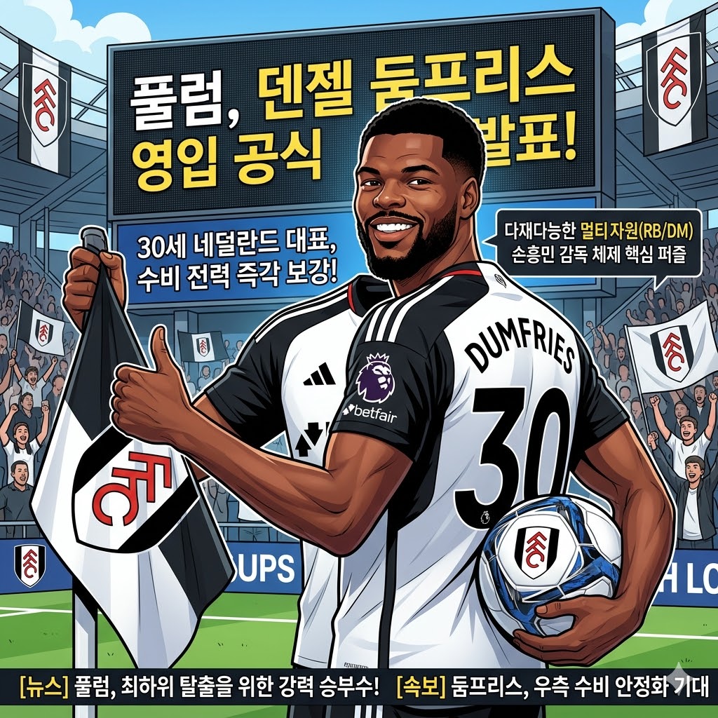 손흥민호 구원투수 둠프리스, 꼴찌 풀럼 살릴까