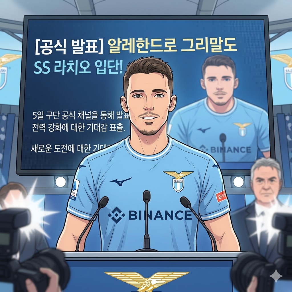 라치오, 그리말도 영입으로 상위권 도약 신호탄