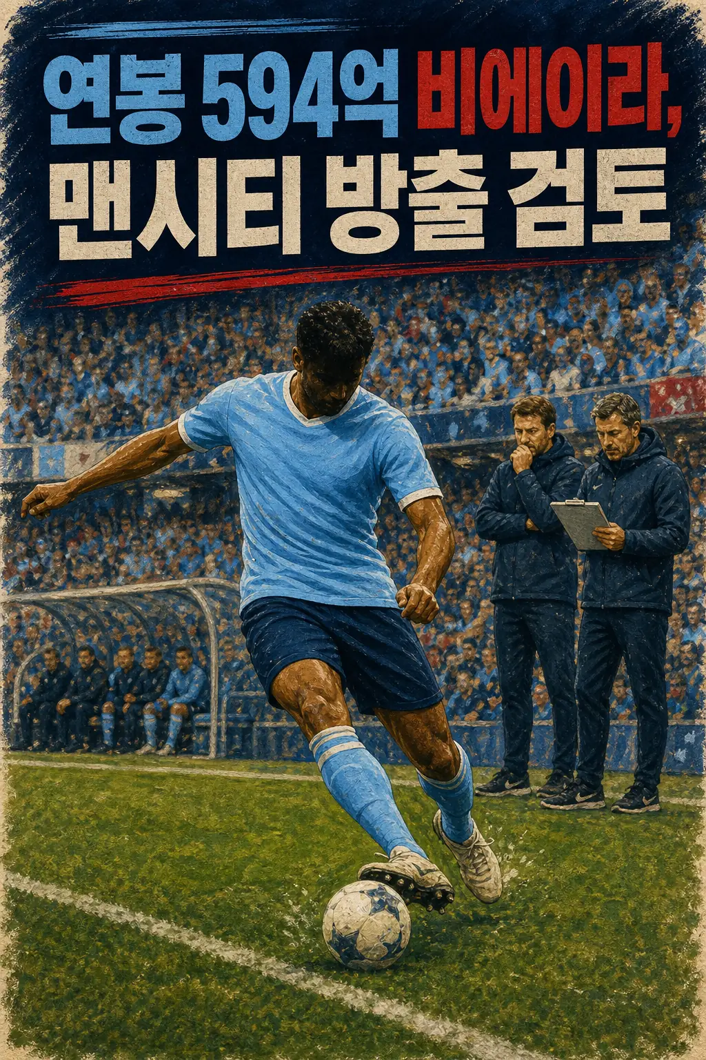 연봉 594억 비에이라, 맨시티 방출 검토