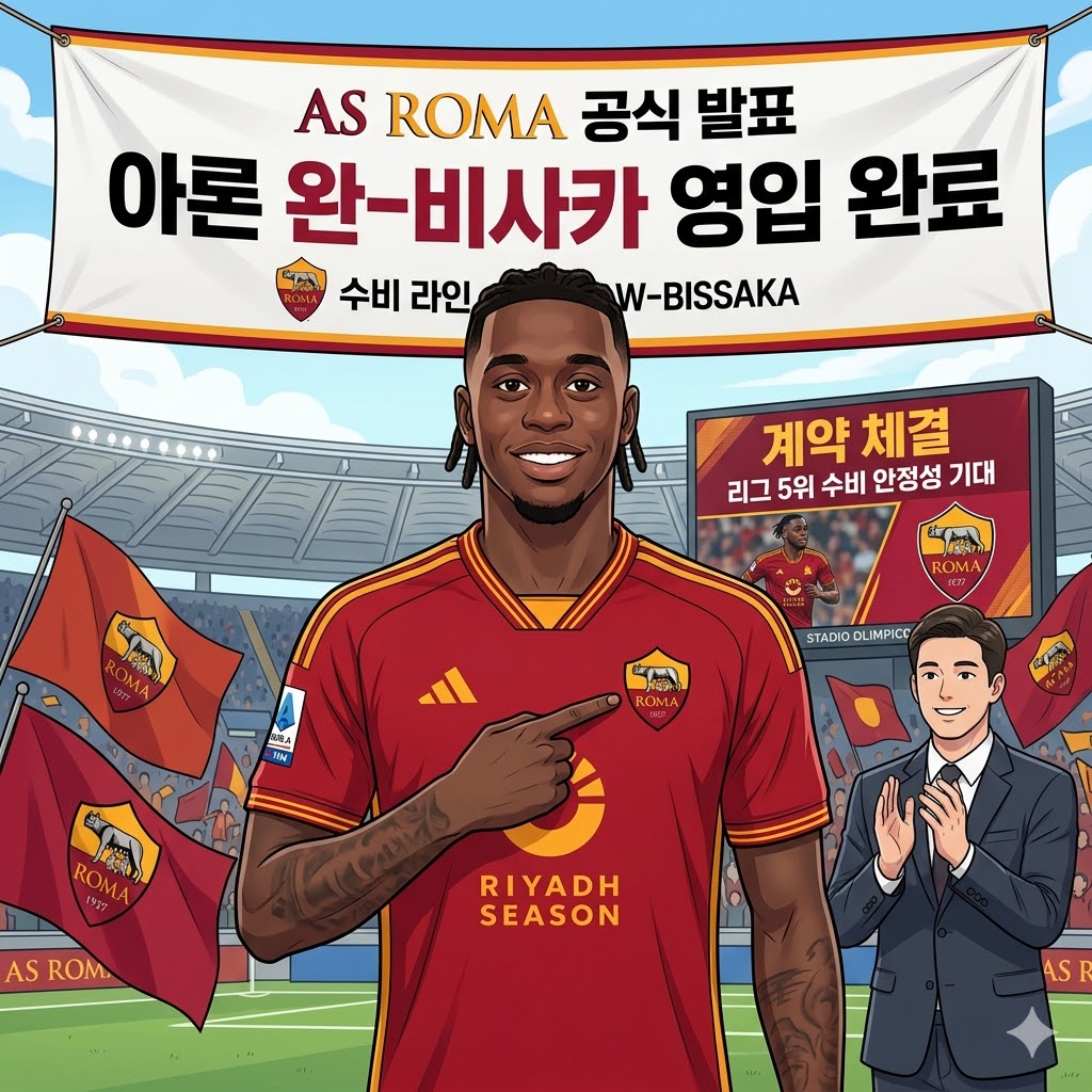 AS 로마, 완-비사카 영입으로 수비 업그레이드 완성