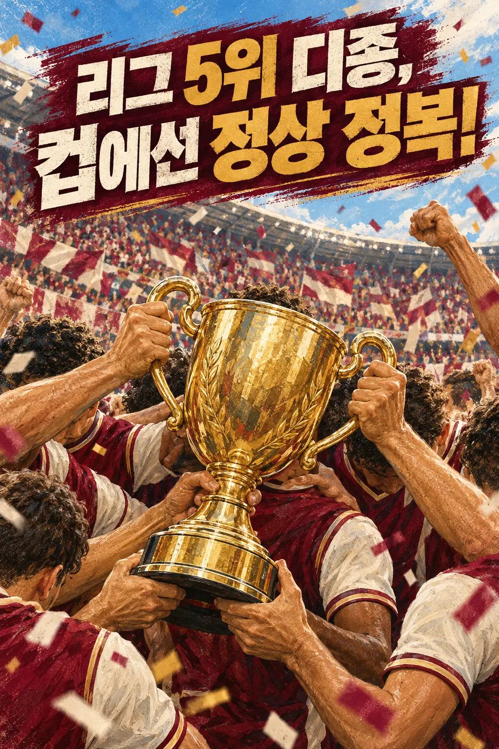 리그 5위 디종, 컵에선 정상 정복!