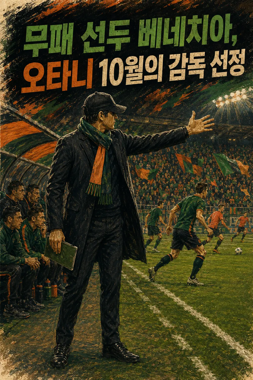 무패 선두 베네치아, 오타니 10월의 감독 선정