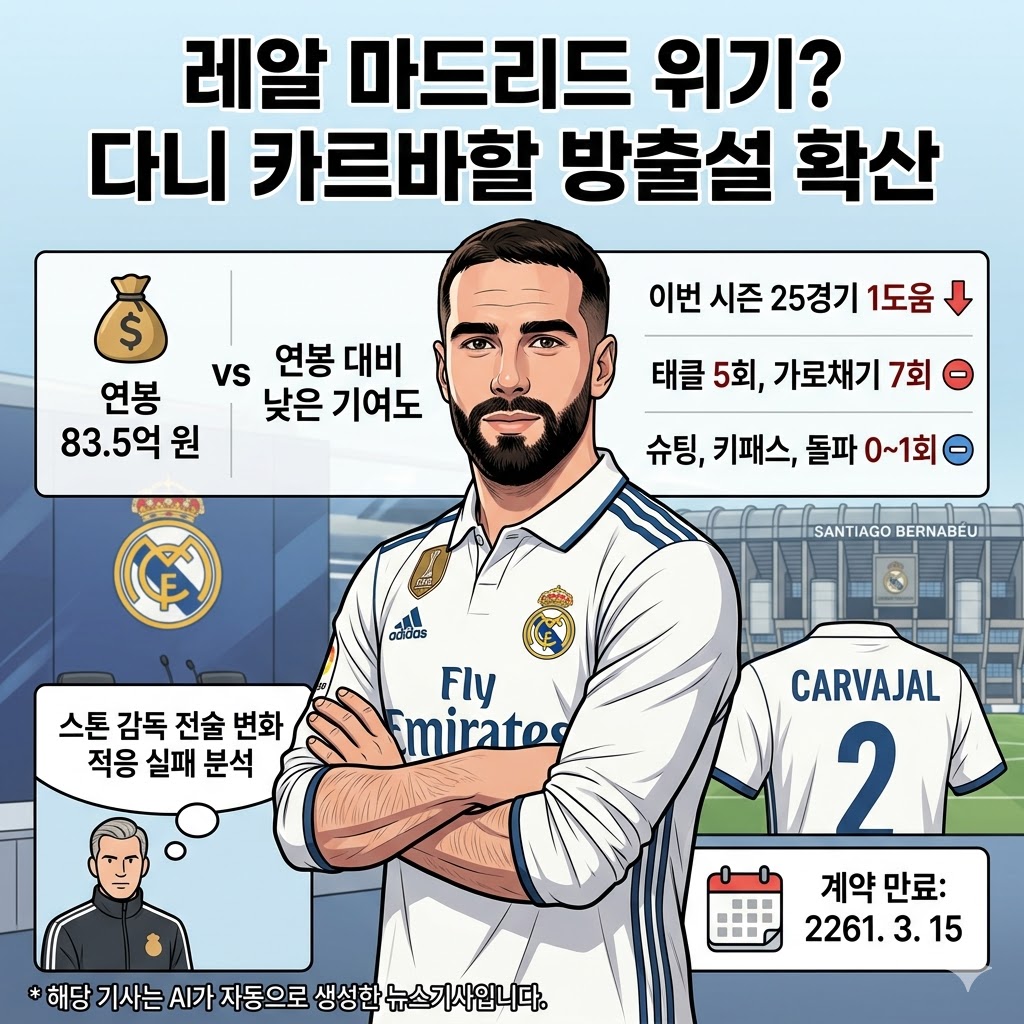 카르바할, 83억 먹튀 논란? 레알 방출 위기