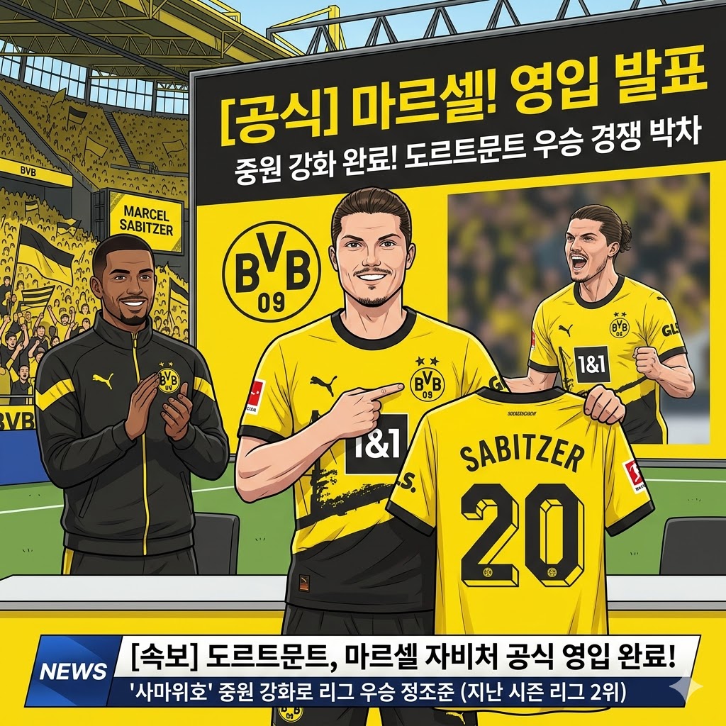 도르트문트, 자비처 영입! 중원 숙원 풀고 우승 [정조