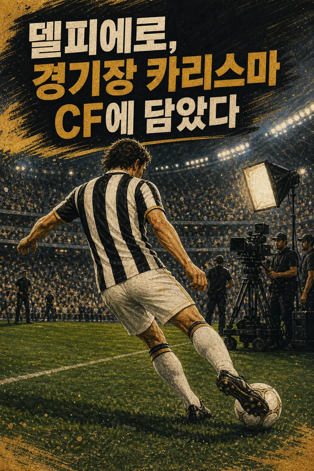델피에로, 경기장 카리스마 CF에 담았다