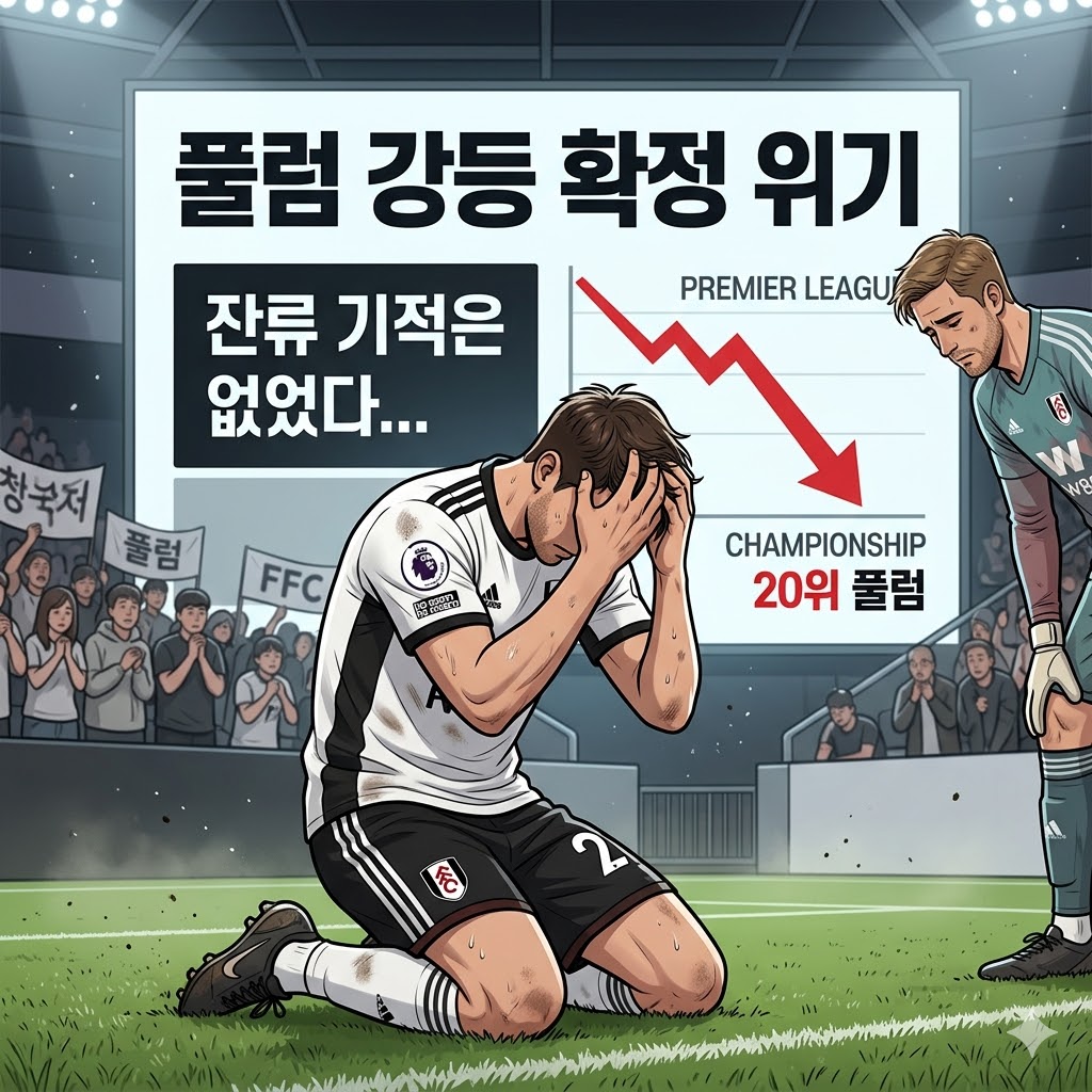 [강등 초읽기] 풀럼, 92실점에 선수단 폭발