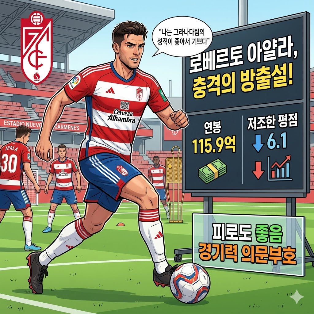 황제 연봉 아얄라, 그라나다서 [방출] 위기!
