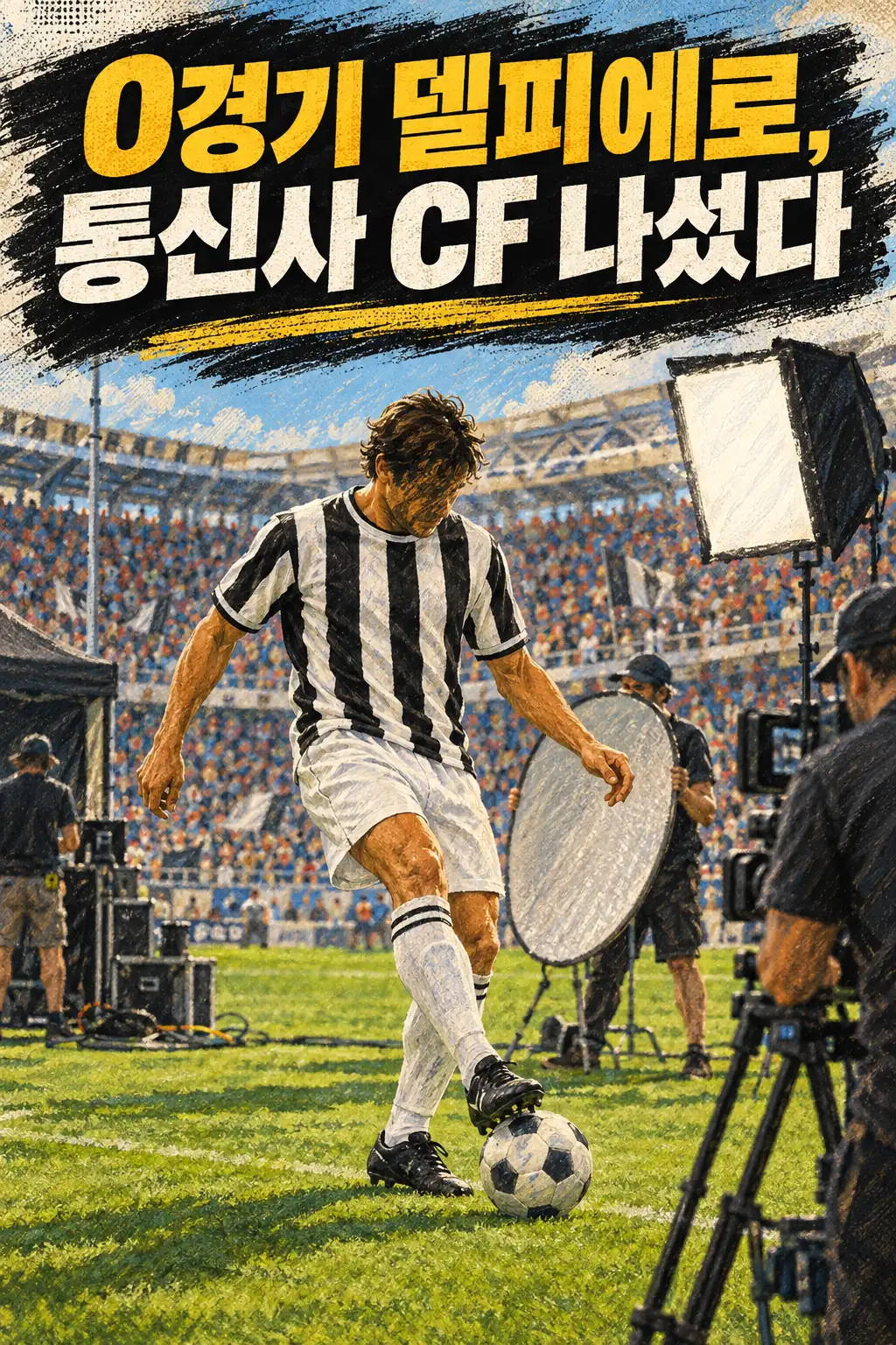 0경기 델피에로, 통신사 CF 나섰다