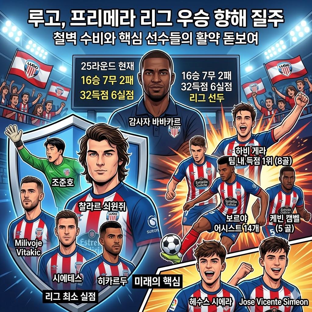 루고, [철벽 수비]로 리그 폭격! 우승 보인다