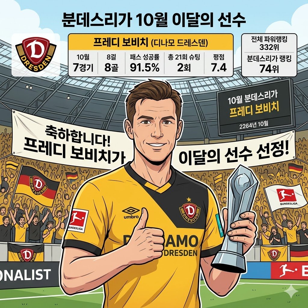 괴물 보비치, 10월 분데스리가 [이달의 선수] 압도!