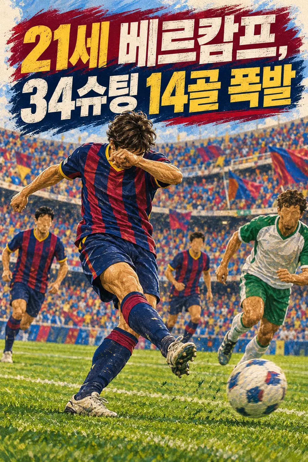 21세 베르캄프, 34슈팅 14골 폭발