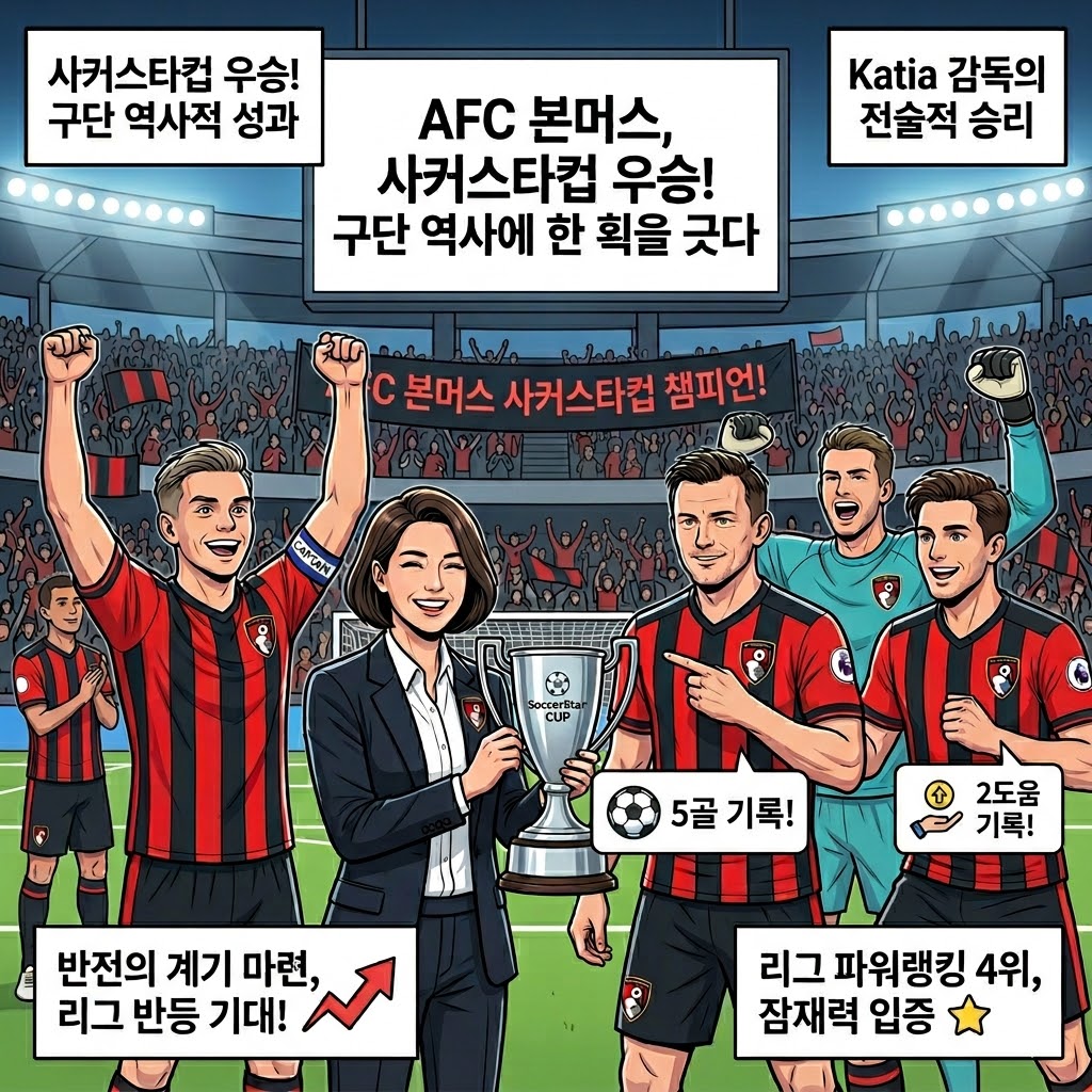 Katia, 본머스 `반전 우승` 드라마 쓰다!