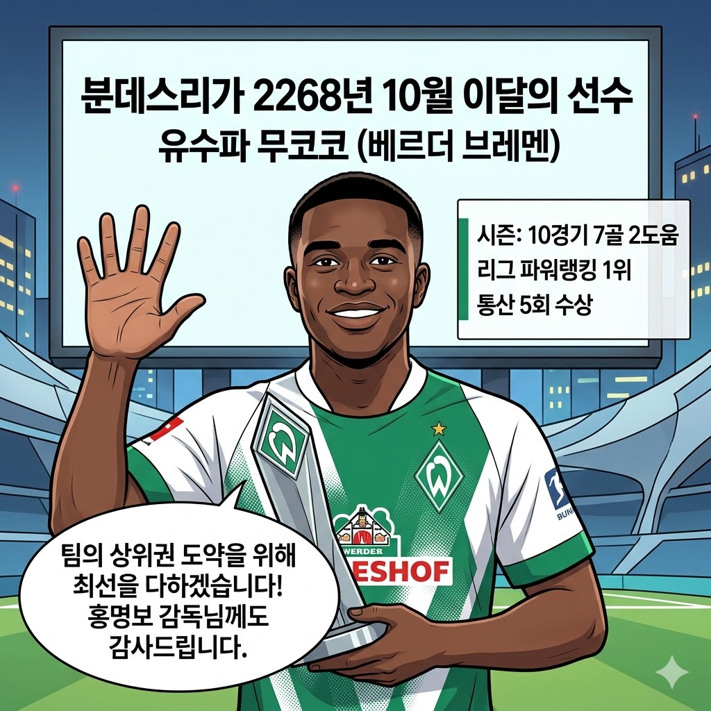 무코코, 10월의 사나이…통산 5번째 [이달의 선수] 등