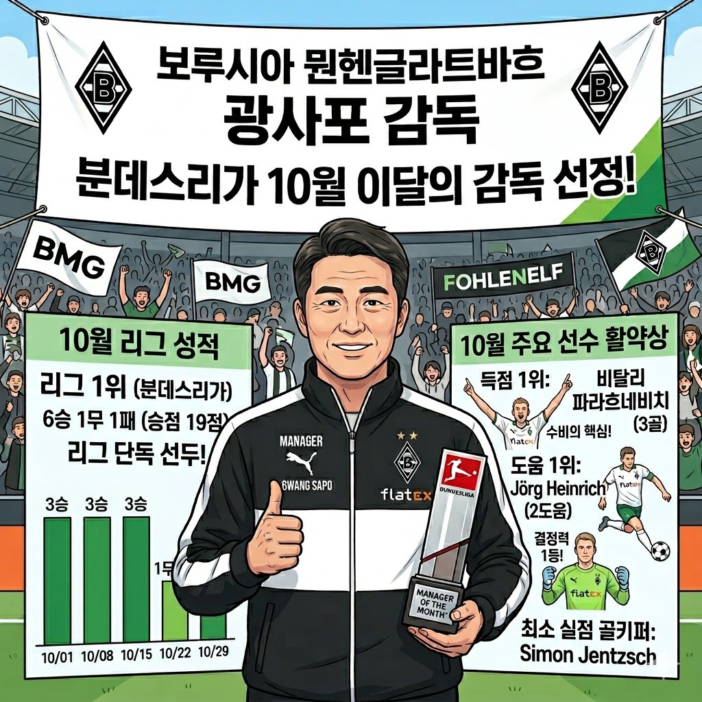 광사포의 마법, 묀헨글라트바흐 리그 정상 질주