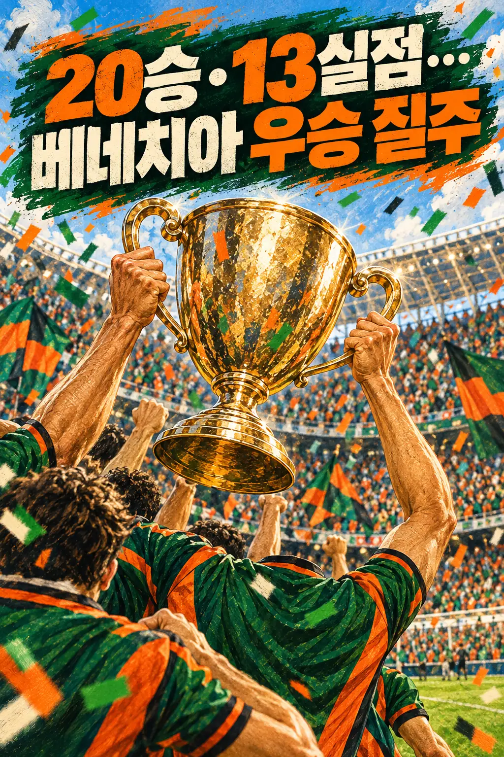 20승·13실점…베네치아 우승 질주