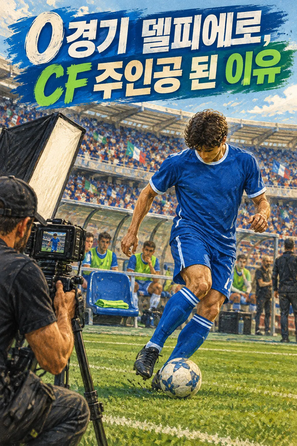 0경기 델피에로, CF 주인공 된 이유