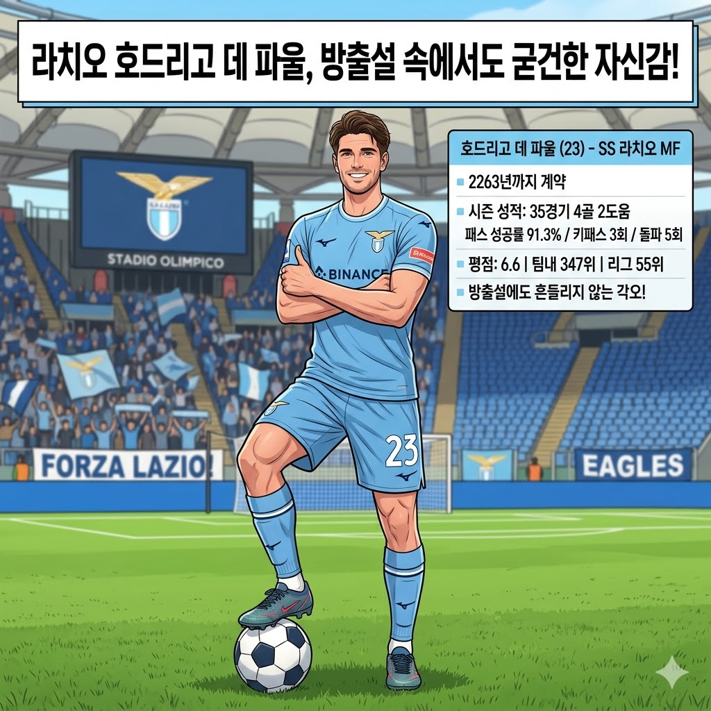 데 파울, 연봉 도둑? 라치오 방출설 확산