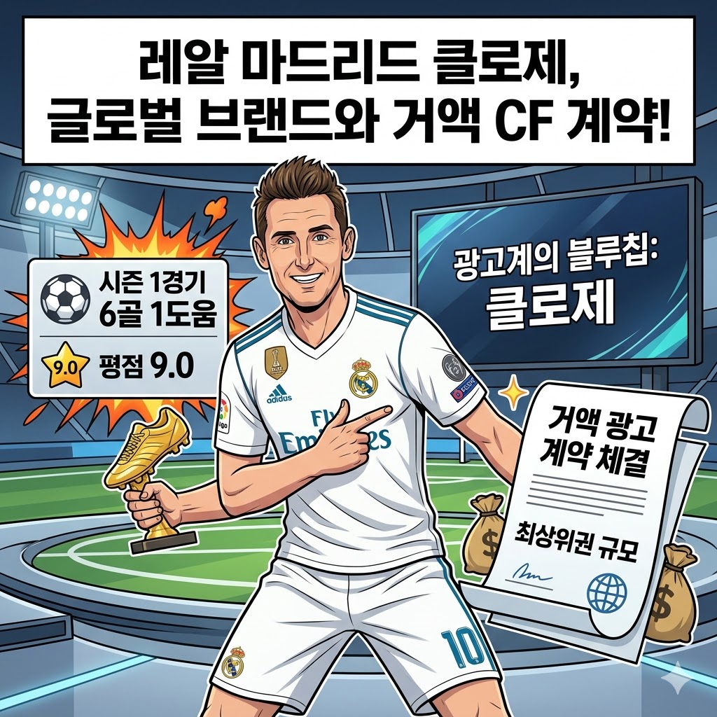 클로제, 평점 9.0의 사나이…광고계도 [러브콜] 쏟아