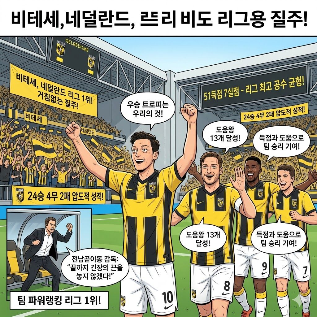 비테세, 24승 무패 행진…에레디비시 우승 [확정적]?