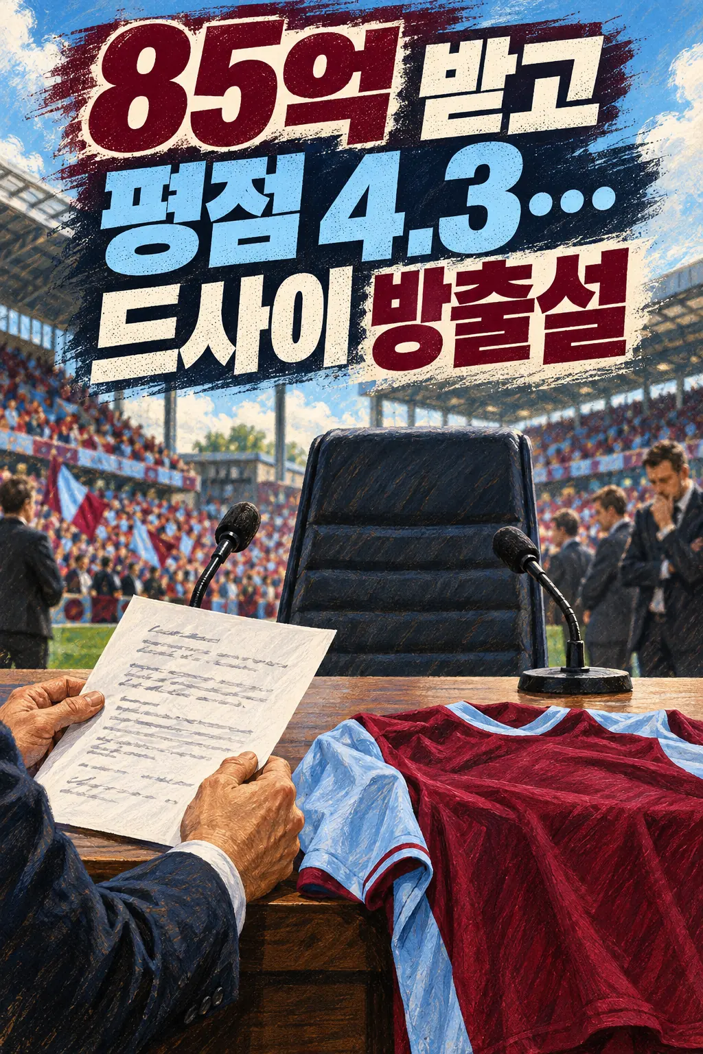 85억 받고 평점 4.3…드사이 방출설