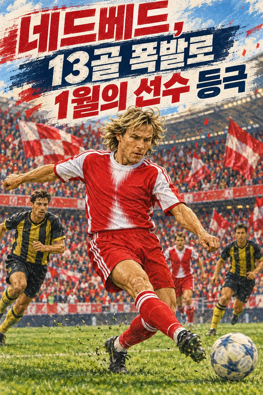 네드베드, 13골 폭발로 1월의 선수 등극